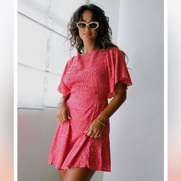 Free People Dresses & Skirts - Free people mini dress pink S